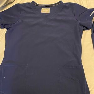 Navy Blue Skechers Scrub top Large